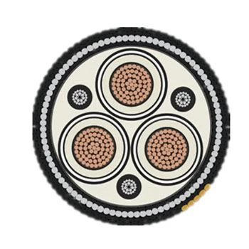 Three core submarine cable